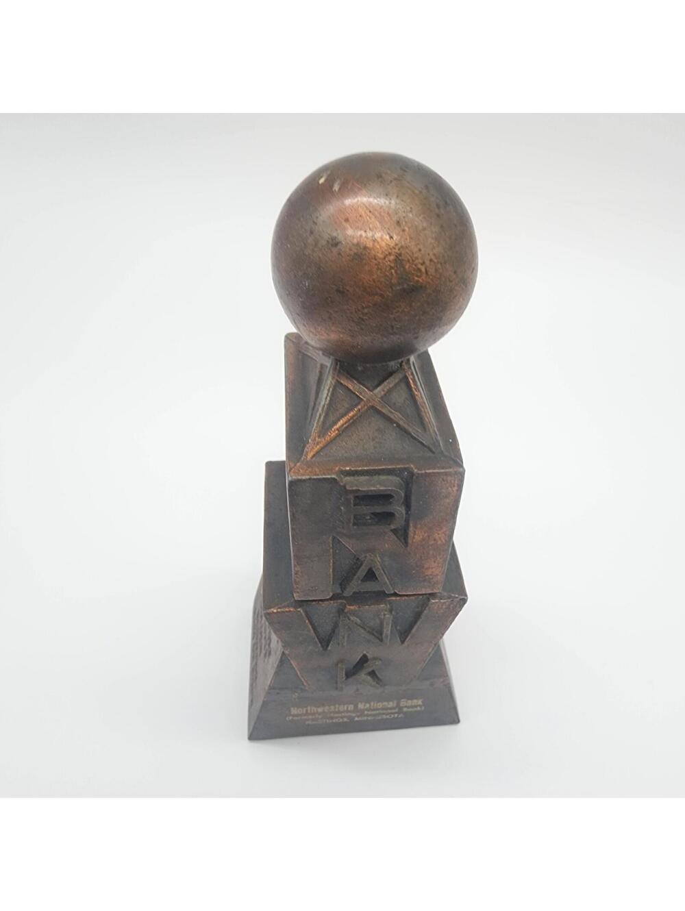 Northwestern Banks Weatherball Code Promotional Desk Trophy Award - Picture 9 of 10